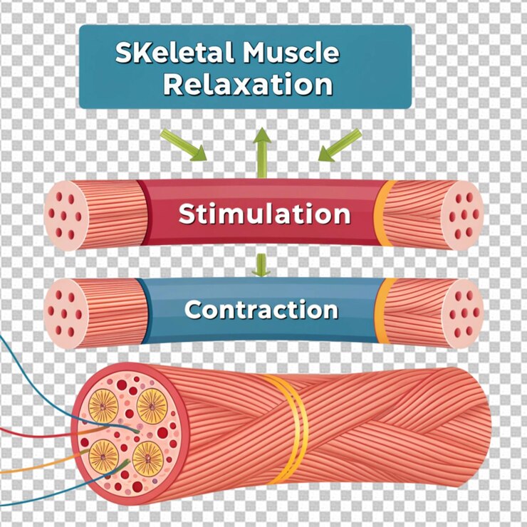 PSD diagram showing types of muscle cells