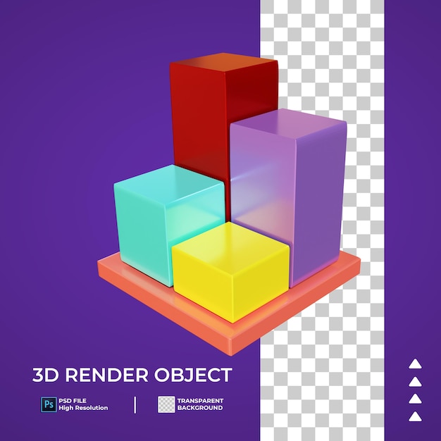 PSD diagrama de colores 3d