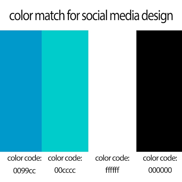 un diagrama colorido que dice color para las redes sociales