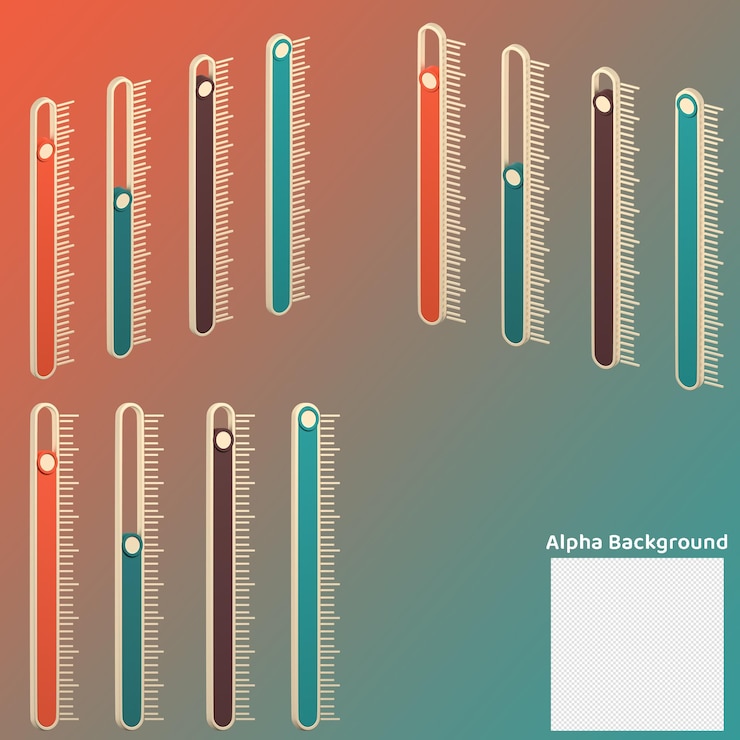 PSD diagrama de tubo 3d