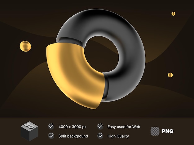 PSD diagrama de ilustración 3d