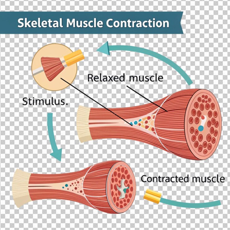 PSD diagrama mostrando tipos de células musculares