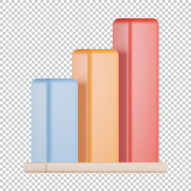 PSD diagramm balkendiagramm 3d-symbol