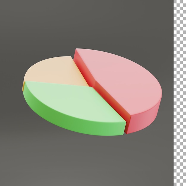 diagramme circulaire, 3d, illustration
