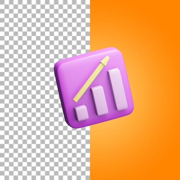 Diagrammsymbol 3D-Rendering
