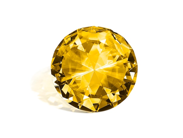 PSD diamant éblouissant fond transparent jaune