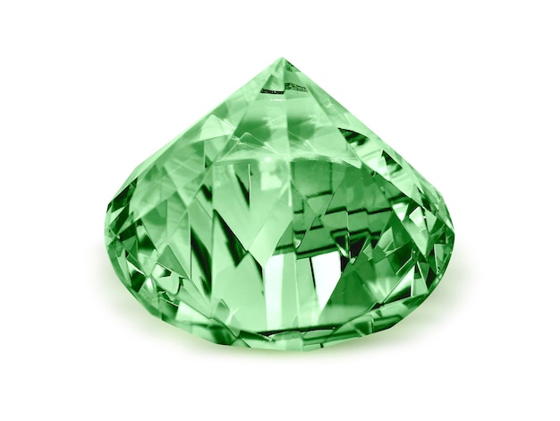 PSD diamant éblouissant fond transparent vert