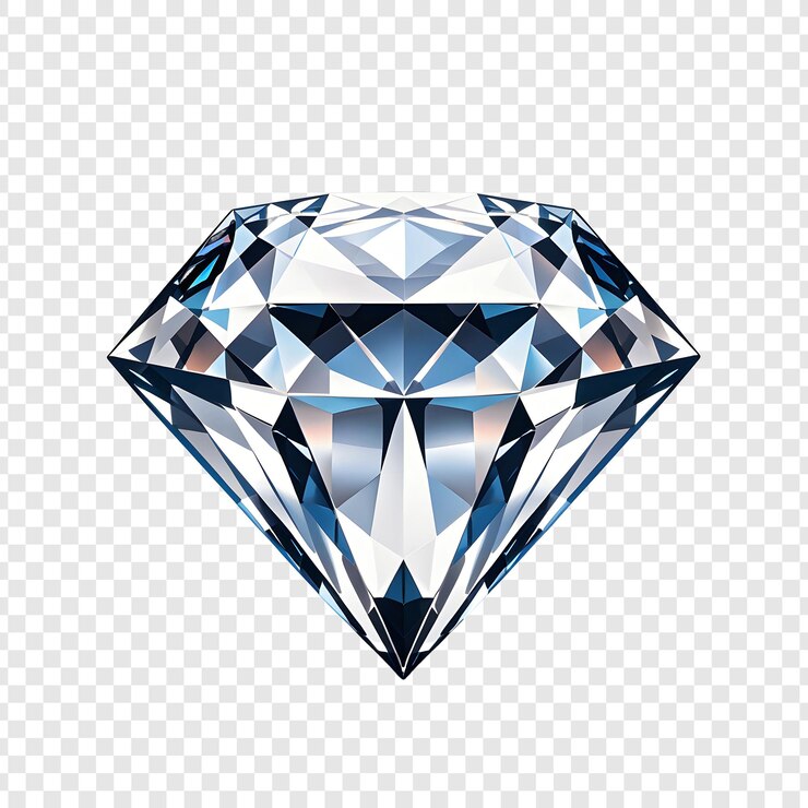 PSD diamant isolé sur fond transparent