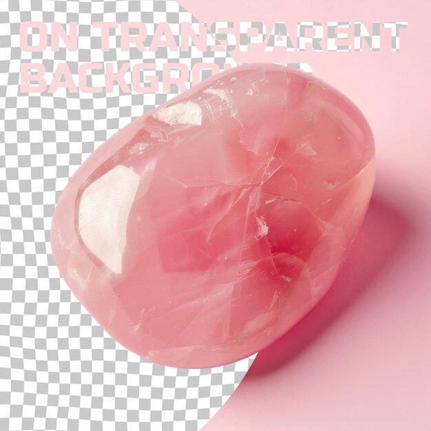 PSD un diamant rose sur un fond blanc