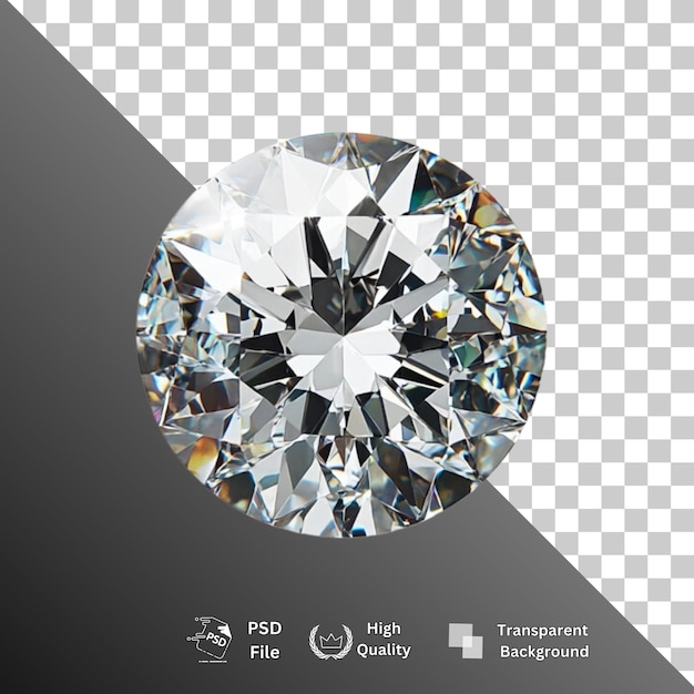 Diamante aislado sobre un fondo transparente