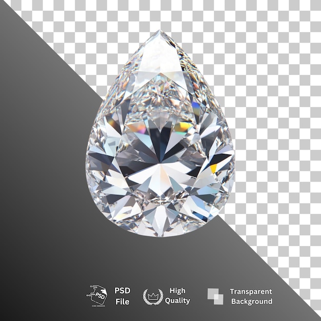 diamante aislado sobre un fondo transparente