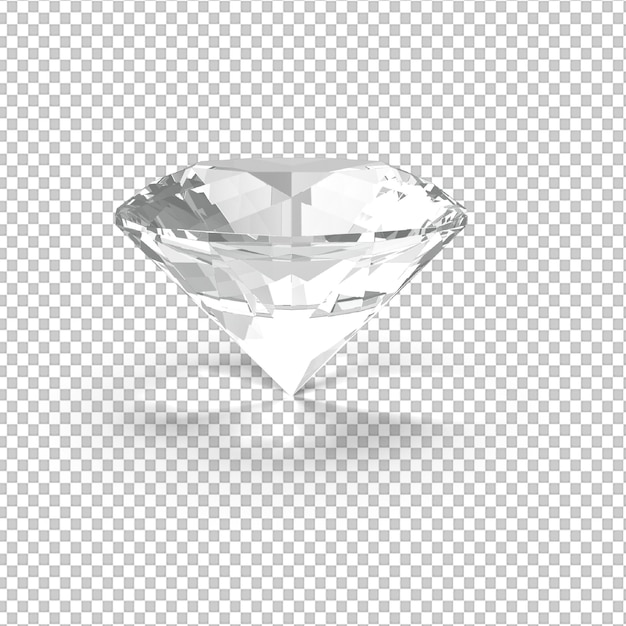 PSD diamante em um fundo transparente
