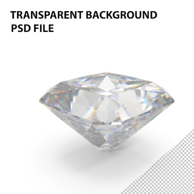 PSD diamante de talla radiante png