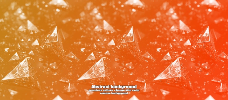 PSD diamantes brillantes de abstracción perfecta sin fin en el brillo con fondo colorido de textura aislada
