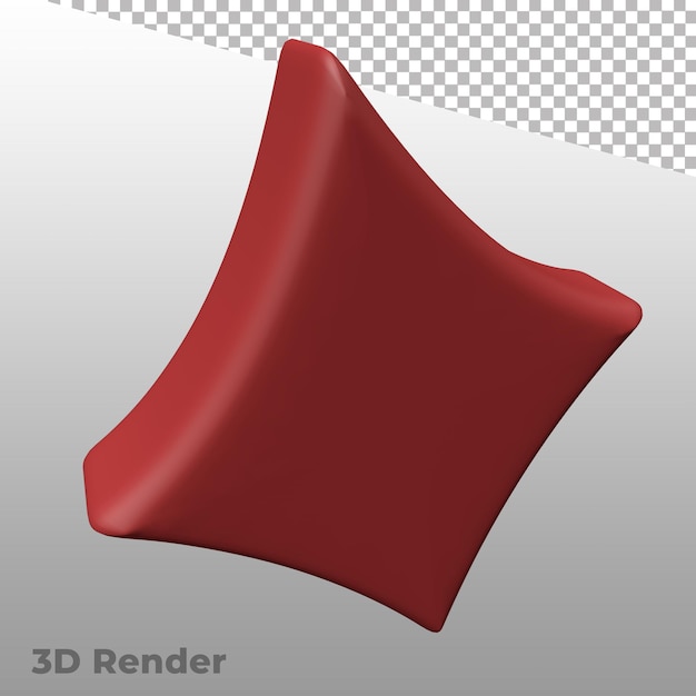 Diamantsymbol 3D-Rendering