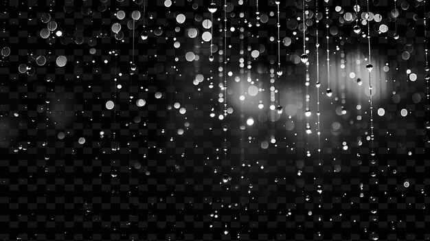 PSD diamond dust twinkling rain with diamond droplets and clear png neon light effect y2k collection