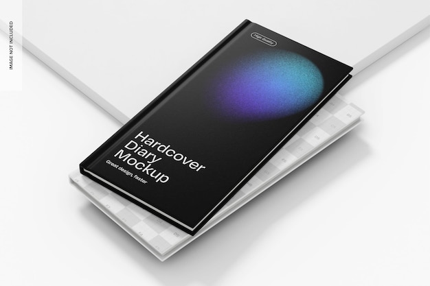 Diari a copertina rigida Mockup Stacked