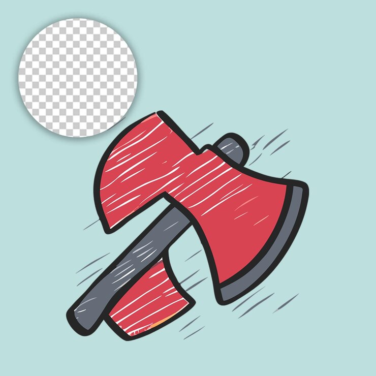 PSD dibujado a mano halloween broom doodle en un fondo transparente