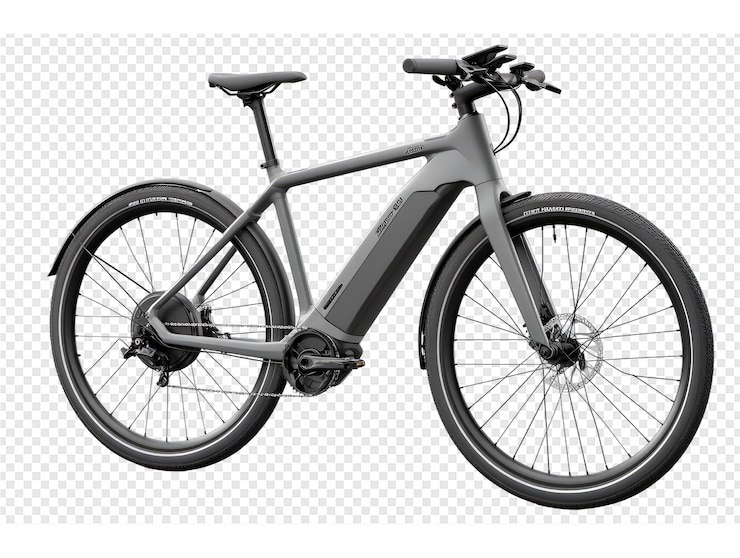 PSD un dibujo en blanco y negro de una bicicleta con un fondo blanco
