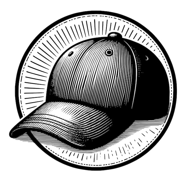 PSD un dibujo en blanco y negro de un pato con una gorra y una gorra