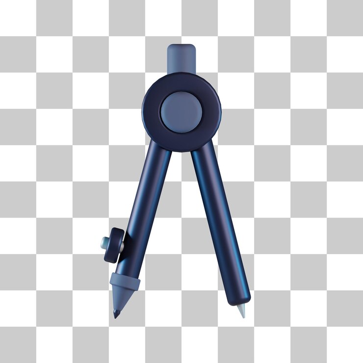 PSD dibujo brújula icono 3d