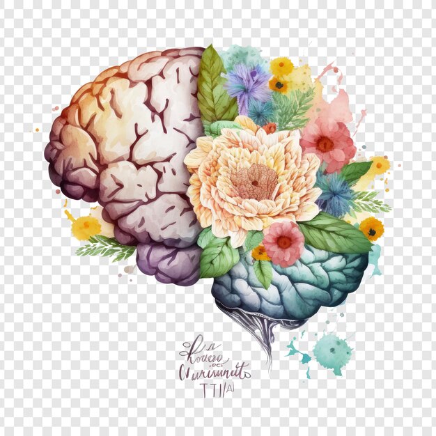 PSD un dibujo de un cerebro hecho por el artista del artista