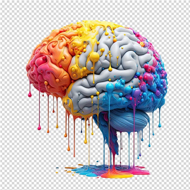 Un dibujo de un cerebro con la palabra cerebro en él
