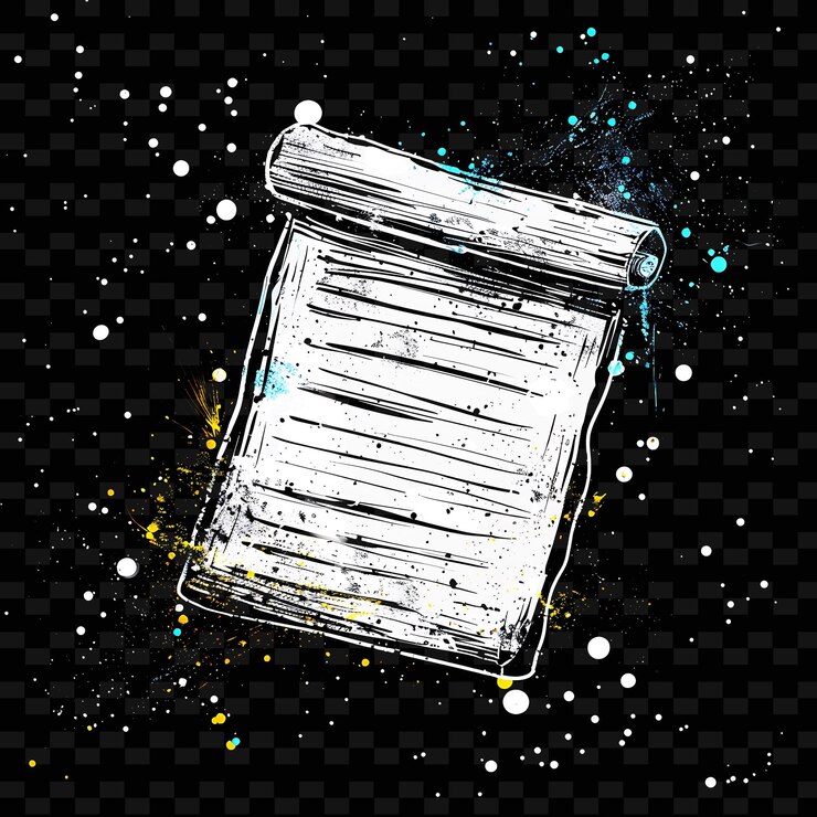 PSD un dibujo de un cuaderno con el título del título del libro