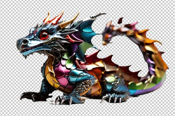PSD un dibujo de un dragón hecho por la compañía del dragón