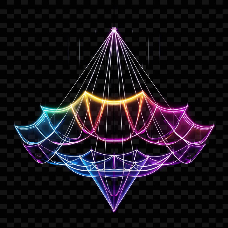 PSD un dibujo geométrico con un dibujo geometrico sobre un fondo negro