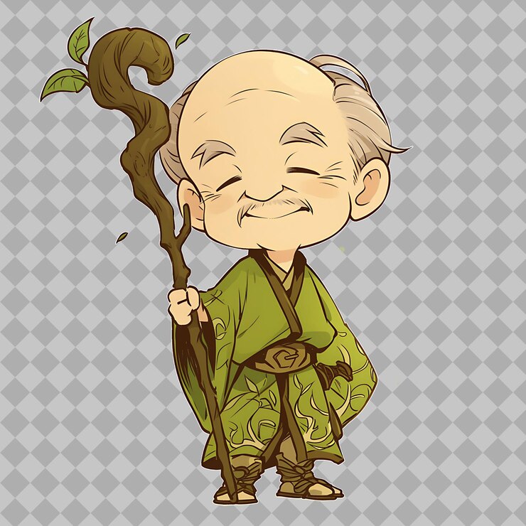 PSD un dibujo de un hombre con un árbol en la cabeza