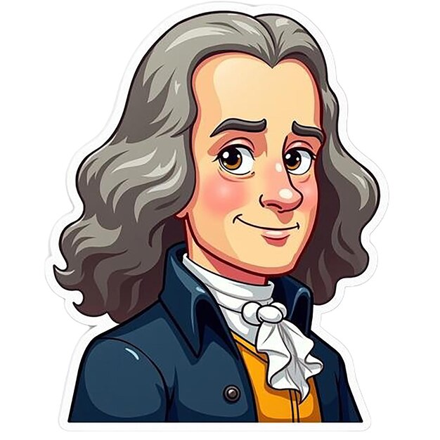 un dibujo de un hombre con el cabello largo y una corbata de pollo