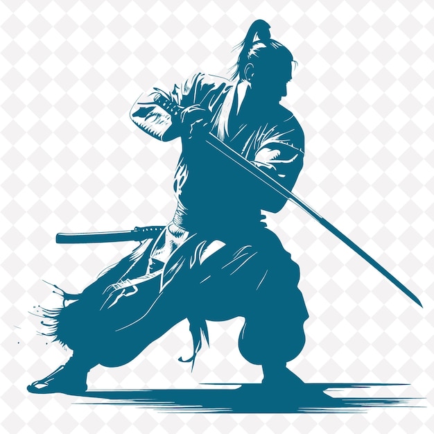 un dibujo de un hombre con una espada y un palo