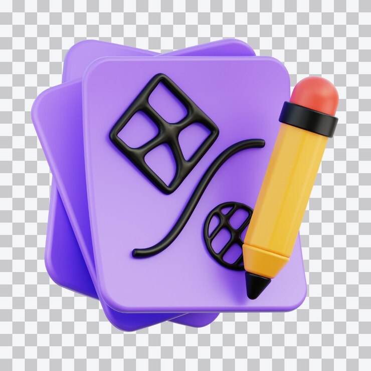 PSD dibujo ilustrado en 3d