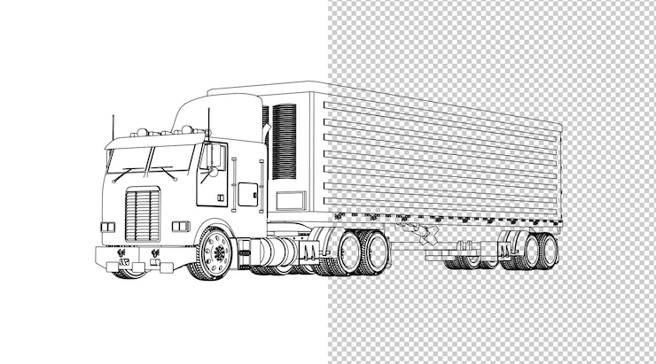 PSD dibujo a mano a máquina y boceto en blanco y negro.