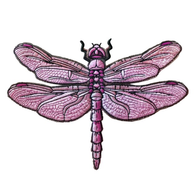 PSD un dibujo de una mariposa con un cuerpo rosa y alas púrpuras