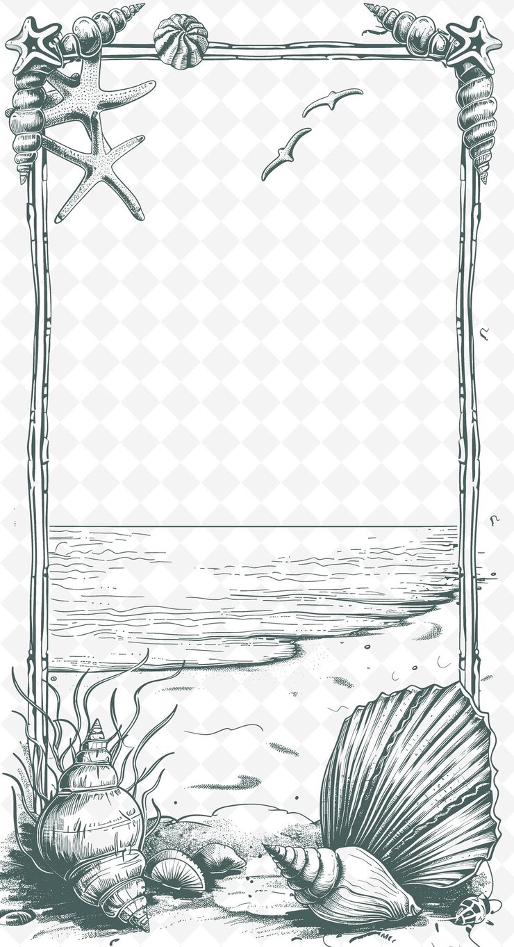 PSD un dibujo de una ola de mar con las palabras mar en él