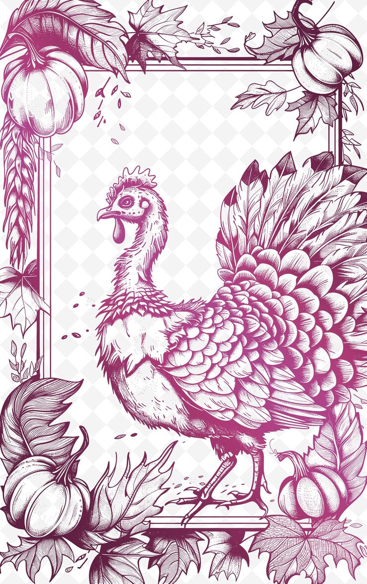 PSD un dibujo de un pavón con un pavón en el fondo