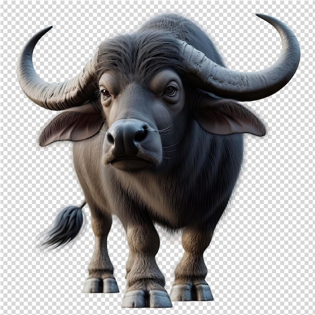 PSD un dibujo de un toro con cuernos y cuernos