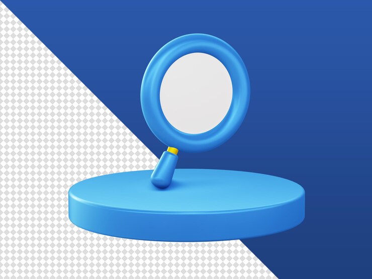 PSD dibujos animados en 3d que representan una búsqueda brillante simple con iconos de podio para ui ux web aplicaciones móviles redes sociales
