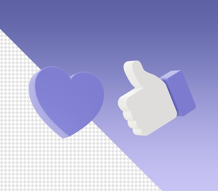 PSD dibujos animados en 3d representan iconos simples como y en forma de corazón para ui ux aplicaciones móviles web diseños de redes sociales