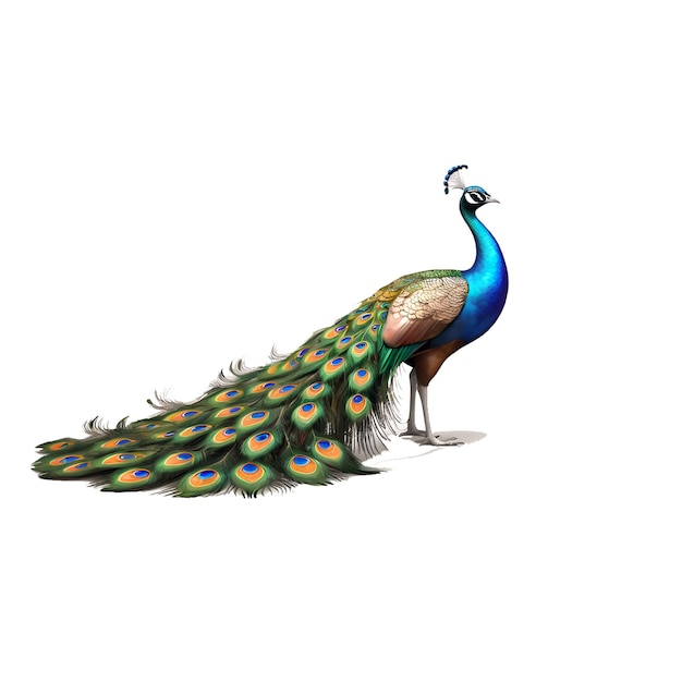 dibujos animados de pavo real