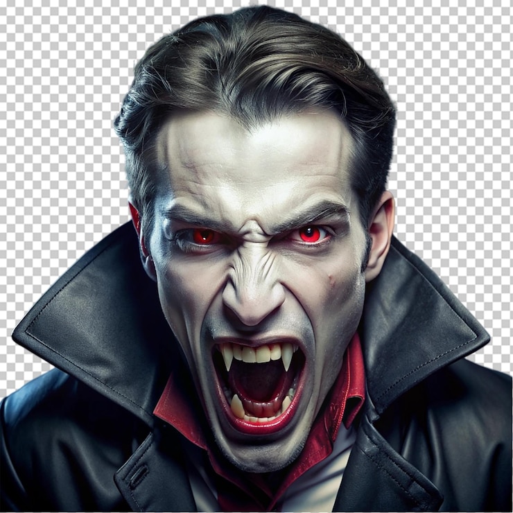 PSD dibujos animados de vampiro para halloween