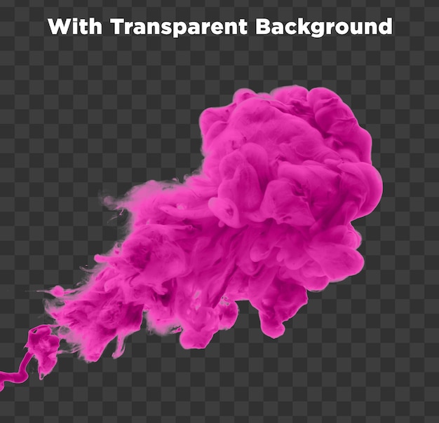 Dichte rosa Rauch PNG PSD