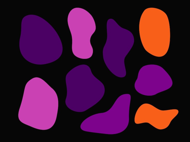 PSD die farben des regenbogens sind lila, orange und lila.
