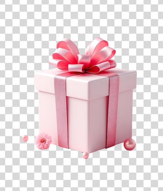 Die Geschenkkiste ist mit einer schönen Schleife verbunden.