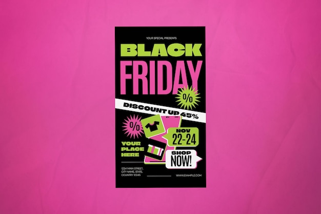 Die Geschichte von Pink Maximalist Black Friday in den sozialen Medien