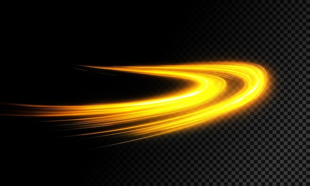 Die goldenen Lichtspuren