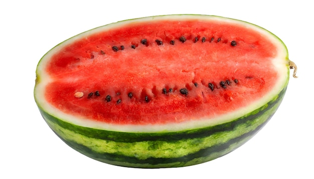 die Hälfte der frischen Wassermelone