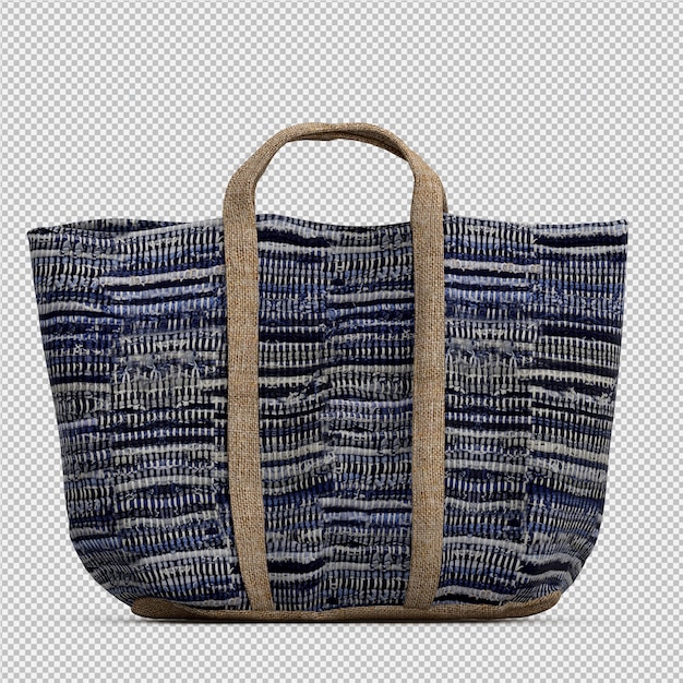 Die isometrische lokalisierte Tasche 3D übertragen